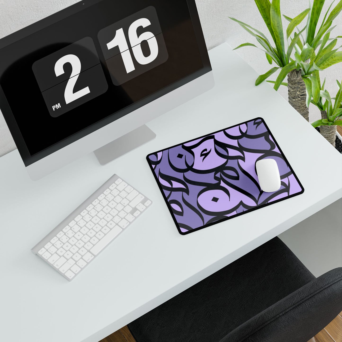 Amethyst Bloom Desk Mat