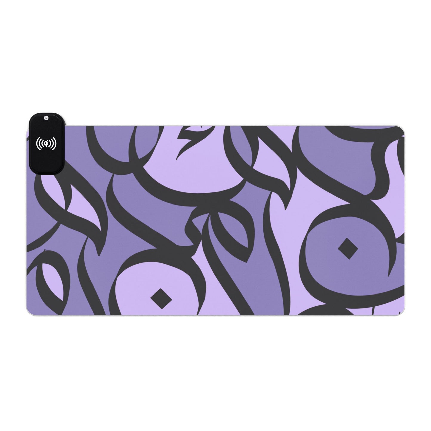 Amethyst Bloom LED Desk Mat