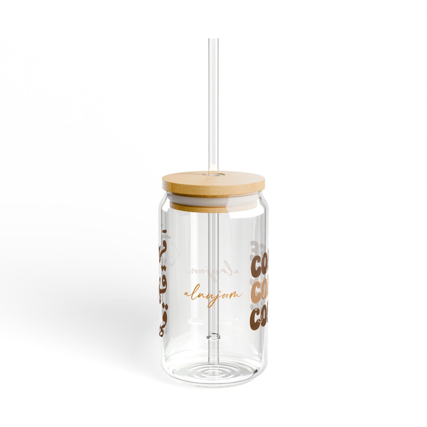 Qahffee Glass Cup (English)