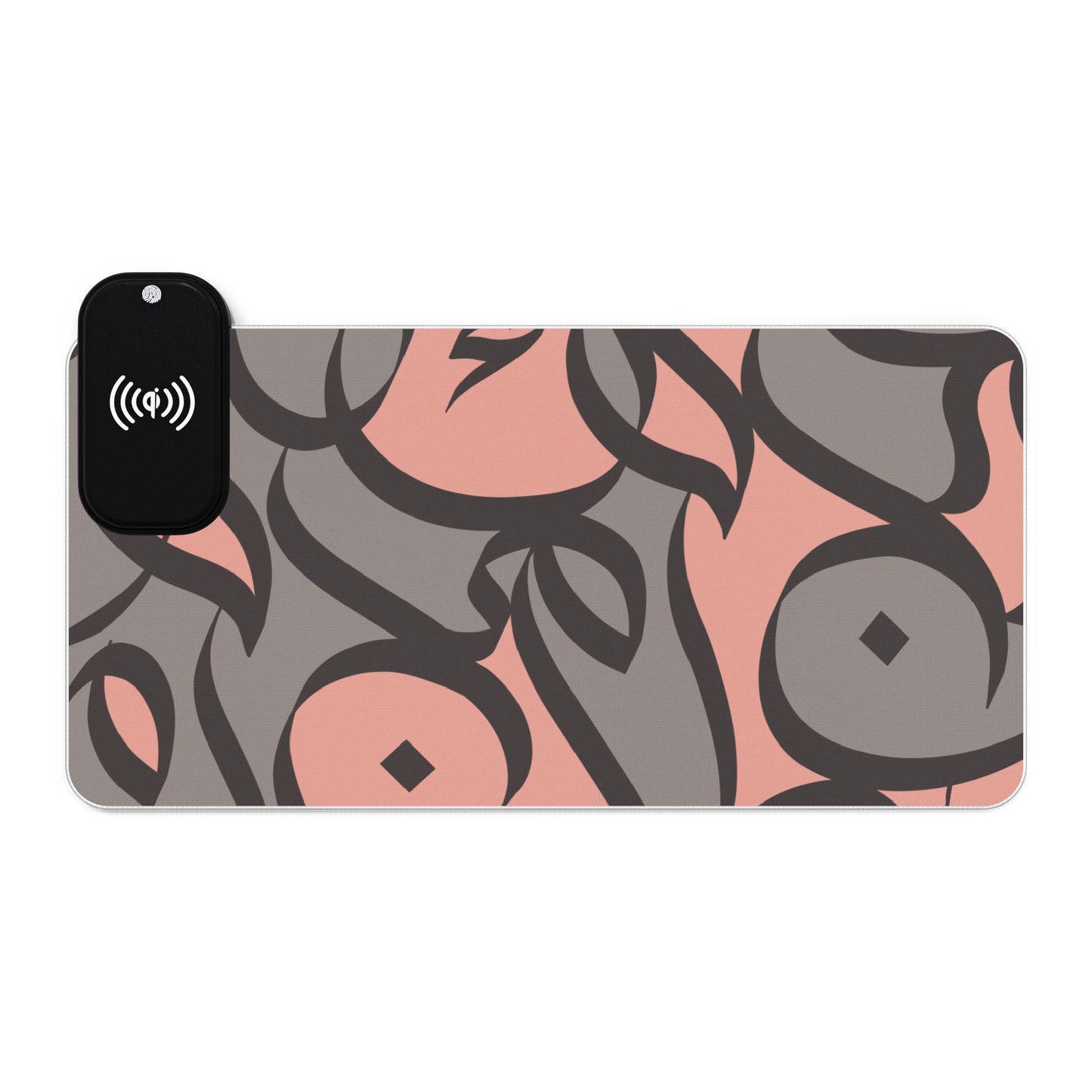 Concrete Rose LED Desk Mat