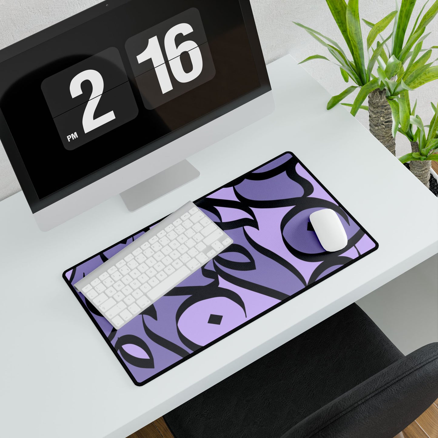 Amethyst Bloom Desk Mat