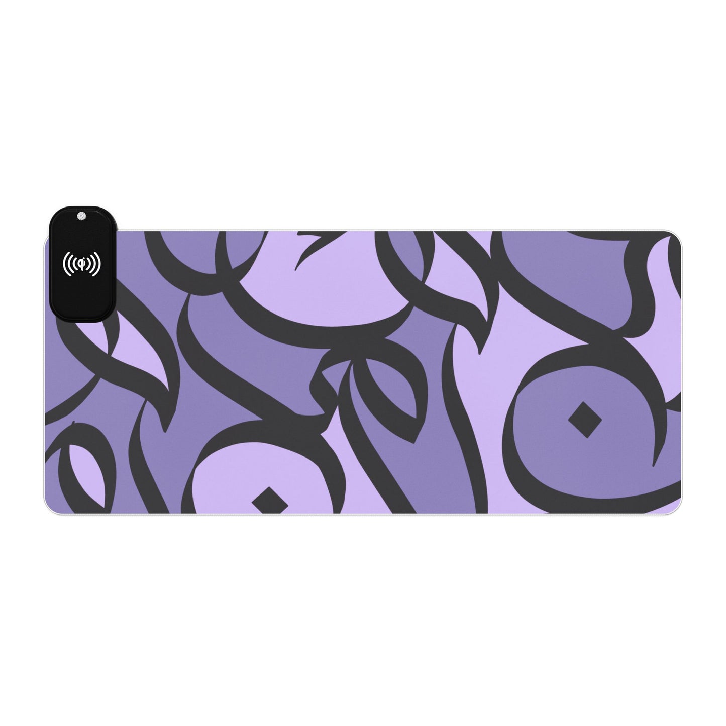 Amethyst Bloom LED Desk Mat