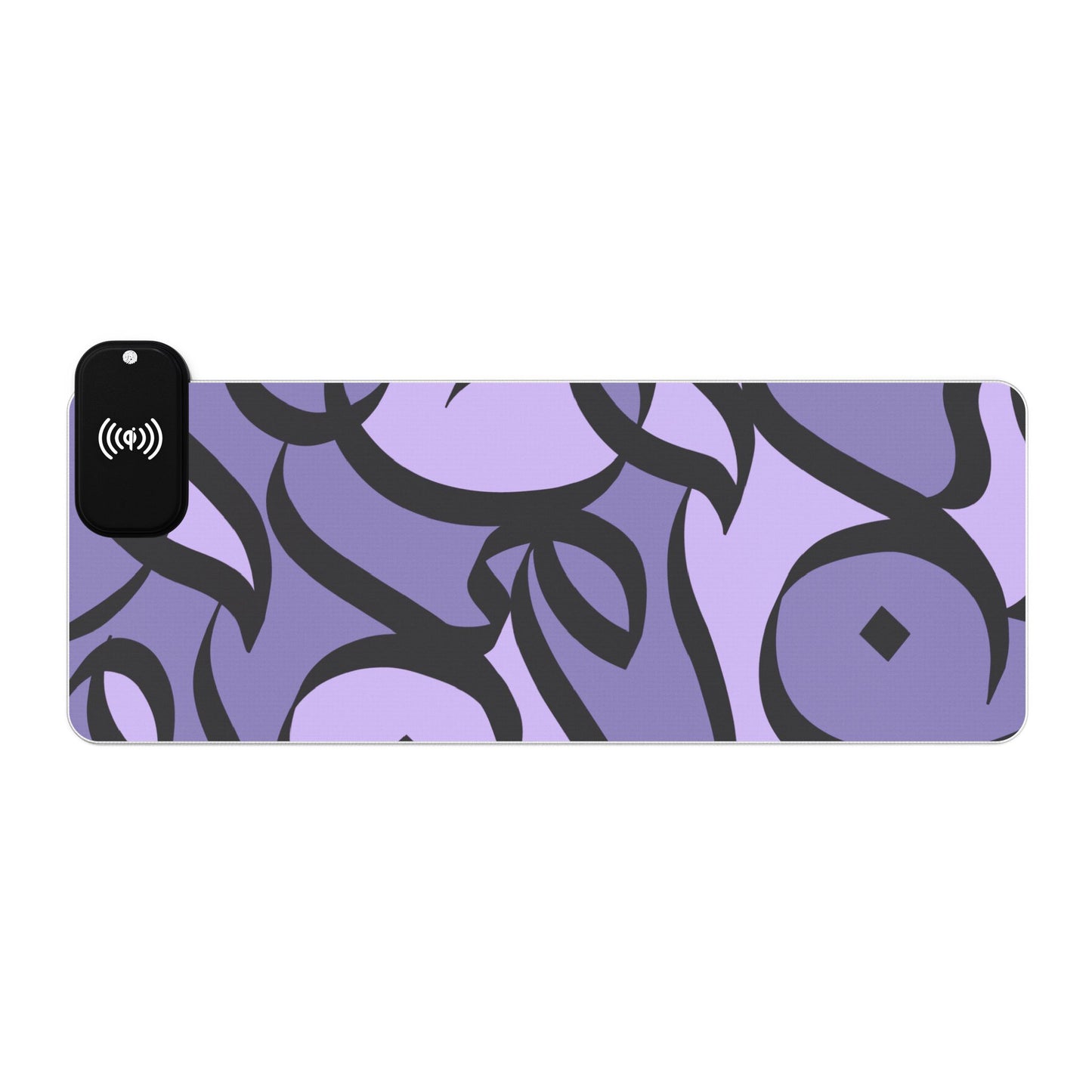 Amethyst Bloom LED Desk Mat