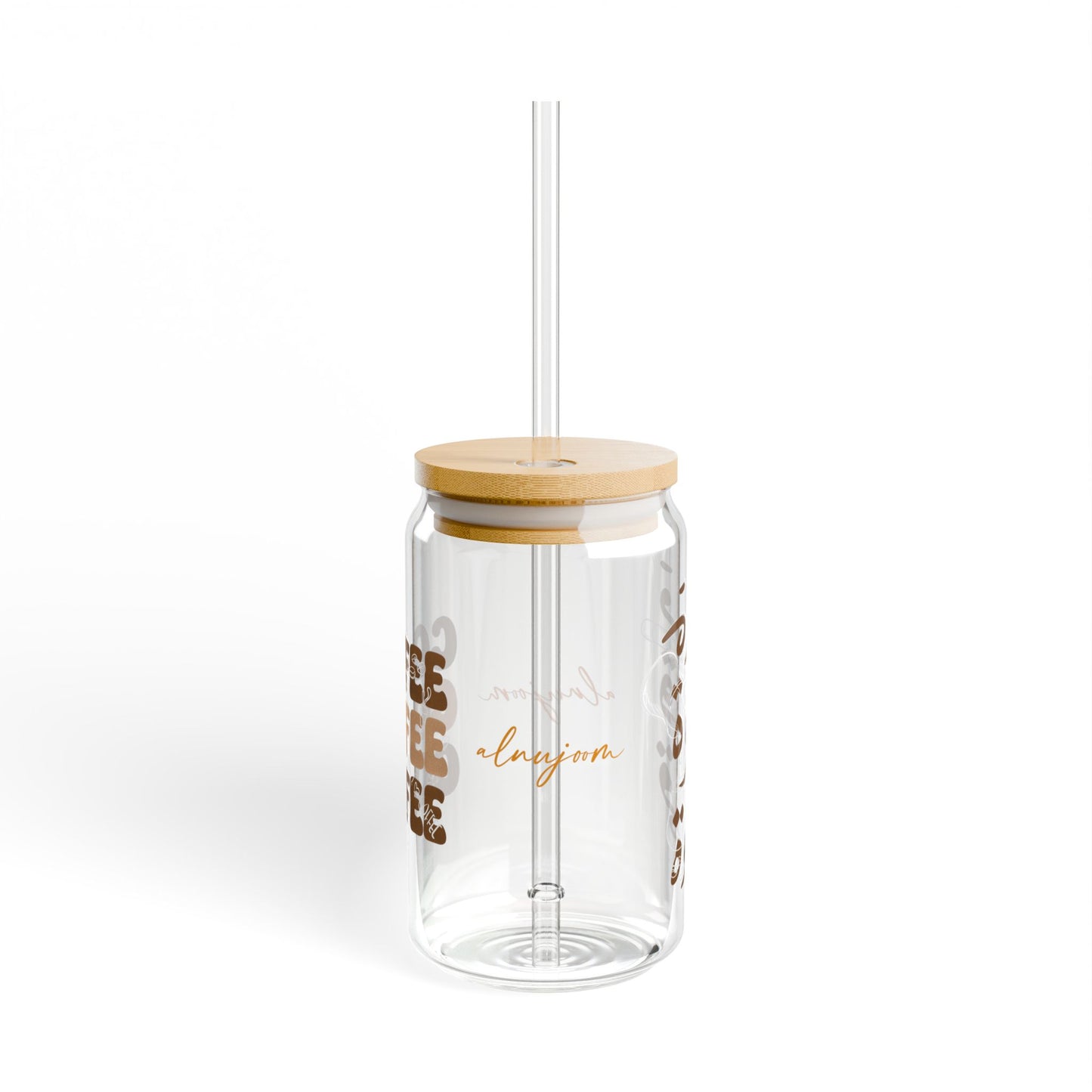 Qahffee Glass Cup (English)