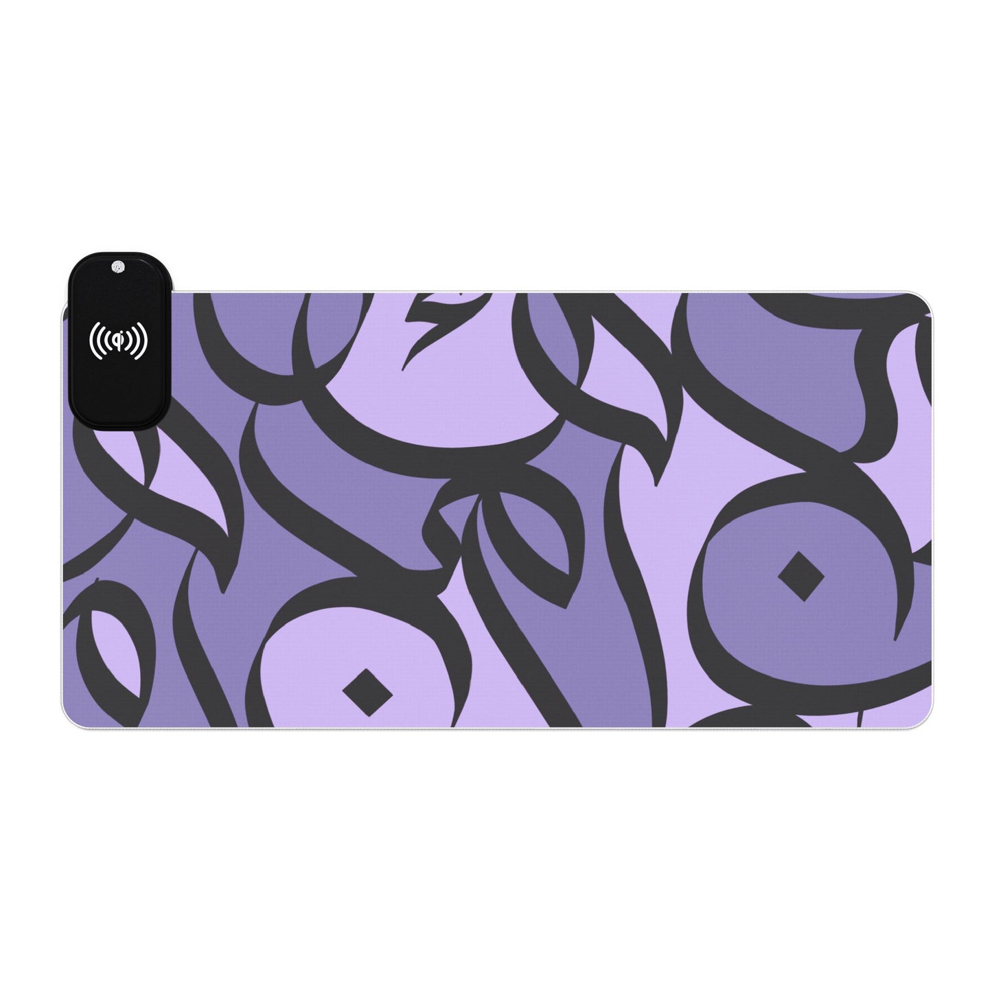 Amethyst Bloom LED Desk Mat