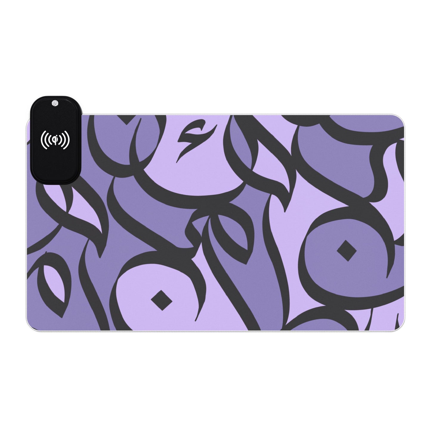 Amethyst Bloom LED Desk Mat